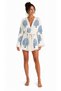 Sedna Women's Ecru Muslin Kimono Bathrobe – Belted, Tassel Detailed, Oversize Comfortable Cut, Beach & Home Wear