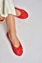 Y726785206 Red Lace Women's Ballerinas