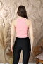 Women's Compact Combed Cotton Camisole Ribbed Tank Top Crop 95% Cotton 5% Elastane - 3