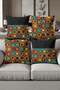 Digital Printed Soft Textured 4-Piece Throw Pillow Cover Set Krl0107