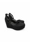Aster; Black Suede, 9 cm Padded Heel Shoes - 4