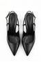 Women's Black Buckle-Strap Thin Heel Stiletto Classic Heeled Shoes Tsa01 - 4
