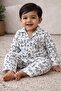 Bird Pattern Muslin Khadi Cotton Kids Night Suit - 5
