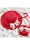 Gift Girl's Straw Summer Hat and Bag Set |   Trendy Model Suitable for Beach Use
