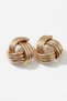 Steel Gold Color Spiral Model Women's Earrings - 2