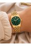 Women's Wristwatch Steel Band Gold Color Casual and Stylish Combination Bracelet Gift - 3