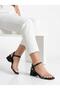 Women's White Transparent Strappy Heeled Sandals Slippers - 2