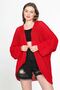 Bat Sleeve Seasonal Cardigan Red - 7