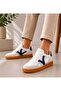 121230058 Elsa Leather Unisex Sneaker Shoes Dark Blue - 2