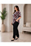 Plus Size Women's Floral Patterned T-Shirt |   Comfortable Fit Casual Oversize T-Shirt - 2