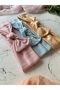 Rabbit Ear Combed Cotton Baby Hair Band Set of 3 - 3