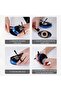 Solar Powered Rotating Auto Aromatherapy Perfume Diffuser, Helicopter Car Air Freshener (Blue) - 4