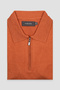 Mono Triko Polo Kaşmir Karışımlı Modern Fit Turuncu Polo Yaka Erkek Düz Polo Shirt - 4