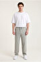Men's Gray Loose Fit Parachute Double Pocket Trousers