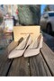 Stylish Beige Colored Women's Classic Heeled Shoes, Comfortable and Ideal for Daily Use. - 3