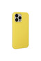 iPhone 14 Pro Compatible Case Nano Velvet Silicone - Yellow - 2