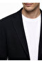 Black Men's Slim Fit Jacket Ace004262681_Syh - 5