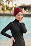 بدلة سباحة نسائية للشاطئ بتصميم متقاطع ورباط خارجي - 3