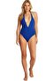 Plunge Neckline One Piece Swimsuit Women - 2