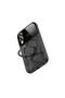 Samsung Galaxy S25 Compatible Edge Case with Joy Lens Stand Cover - Black - 4