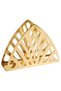Qui̇ck Desktop Metal Napkin Holder 14X19X5,5 cm Table Napkin Stand Modern Organizer Gold Color 002316 - 2