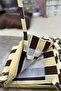 Water Resistant Cornice Balcony Curtain Modern Outdoor Background Curtain Brown-Cream - 4