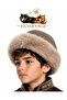 Children's Genuine Leather Snotop Fur Outdoor Leather Bork Hat Unisex