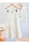 Premium Series - Embroidered Sequin Detailed Lined Vest and Pants Girls' Set - 5