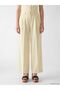 Xside Striped Linen Blend Pleated Women's Trousers - 2