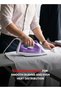 OG52SI Steam Iron with Ceramic Soleplate, 1600W Efficient Power, Anti-Drip Function & Adjustable Thermostat, Smooth Glide Handheld Iron for All Fabric Types, Silver/Blue - 2
