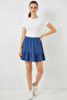 Women's Ruffled Indigo Skirt - 2