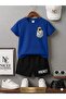 Summer Children's T-Shirt Shorts Unisex (Dog Print Inside Pocket)