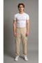 Men's Lycra Comfortable Fit Beige Parachute Pants with Commando Pockets and Adjustable Cuffs - 3
