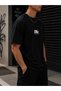 Men's Oversize Minimal Text Printed T-Shirt 100% Cotton Crew Neck Streetwear - 2