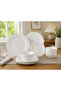 Elegance 20 pcs ceramic dinner set I serving for 4 I 4 dinner plate I 4 SIde Plate I 4 Veg Bowl I 4 stainless steel Dinner spoon I 4 stainless steel Dinner fork. - 2