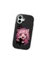 iPhone 16 Plus Compatible Case with Camera Protector Black Silicone Couple Phone Case with Cat Pattern - 3