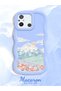 Poco C55 Compatible Case Camera Protector Blue Silicone Couple Phone Case Landscape Pattern - 2