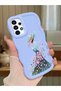 Samsung Galaxy A13 4g Compatible Case Camera Protector Blue Silicone Couple Phone Case Girl Pattern