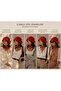قبعة Betty Bands Red Pillbox Docker - قبعة عصرية على طراز مدينة البحارة - 7