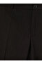 Brown Standard Fit Pleated Men's Fabric Trousers - 2