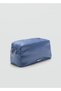 Double-pocket satin toiletry bag