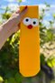 Unisex Yellow Fun Socks with Googly Eyes - 2