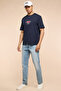 Printed T-Shirt with Crew Neck and Short Sleeves - 3