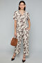 Floral Print Shirt with Lapel Collar and Short Sleeves