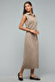 Textured Sleeveless Shirt Dress - 5