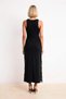 Women's Sleeveless Crew Neck Maxi Fitted Lace Detailed 100% Polyester Knitwear Dress Casual - 5