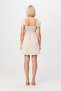 Women Short Sleeve Balloon Sleeve Mini Skater Dress Keyhole Neckline Lined Woven Daily Casual Modern - 5