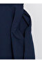 Lcw Modest Navy Blue Elastic Waist Modal Blend Flared Skirt - 8