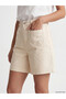 Yellow Regular Fit Women's Jean Shorts - 3