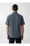Green Regular Fit Plaid Men's Shirt - 4